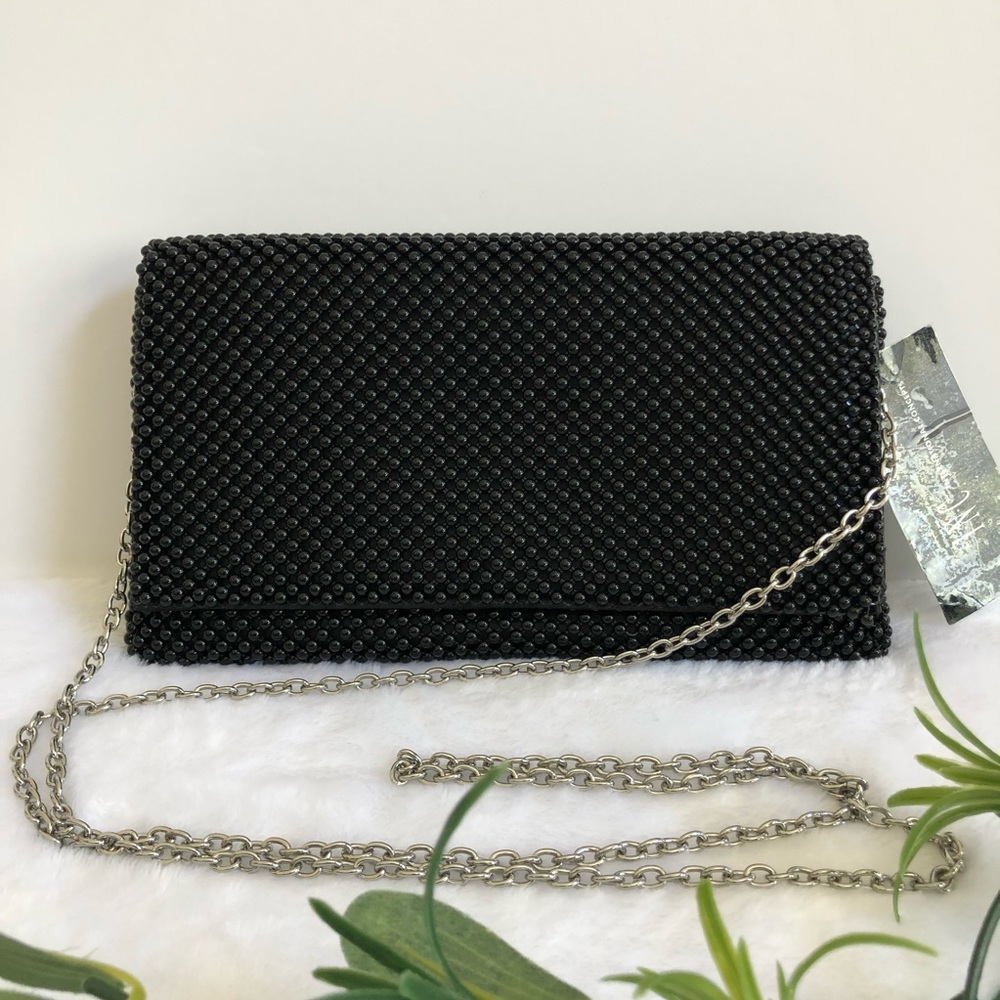 INC International Concepts Prudence Shiny Mesh Clutch, NWT